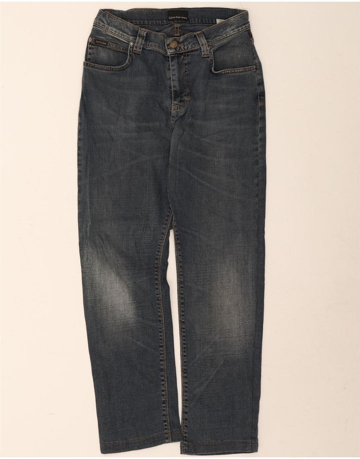 Ανδρικό τζιν ίσιο Calvin Klein W33 L28 Μπλε βαμβακερό