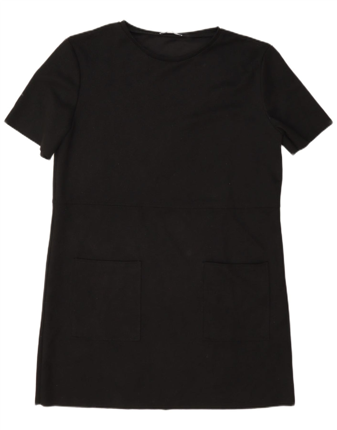 Zara Γυναικείο T-Shirt Φόρεμα UK 16 Large Black Polyester