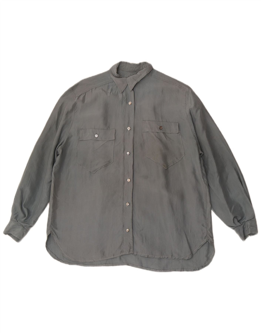 Vintage γυναικείο πουκάμισο μπλούζα UK 18 XL Γκρι