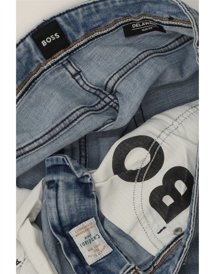 Hugo Boss Ανδρικό Delaware Slim Jeans W36 L32 Μπλε