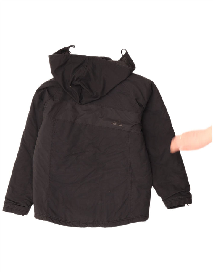 Ανδρικό τζάκετ με κουκούλα Adidas UK 36 Small Black Polyamide