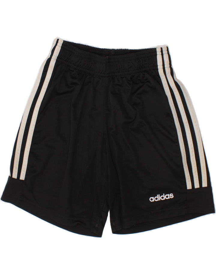 ADIDAS Boys Climalite Sport Shorts 11-12 Years Black Polyester Vintage Adidas and Second-Hand Adidas from Messina Hembry 