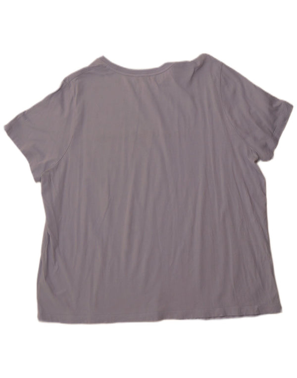 Γυναικείο γραφικό μπλουζάκι TOMMY HILFIGER Top UK 24 4XL Μπλε βαμβακερό