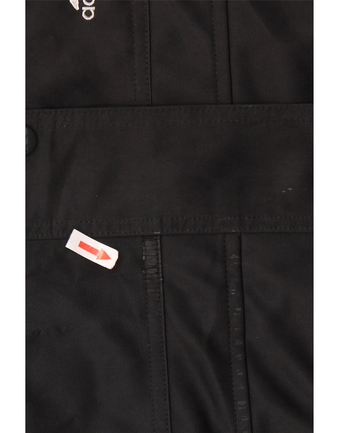 Γυναικεία αθλητική φόρμα ADIDAS Oversized με κουκούλα Top Jacket UK 14 Large Black