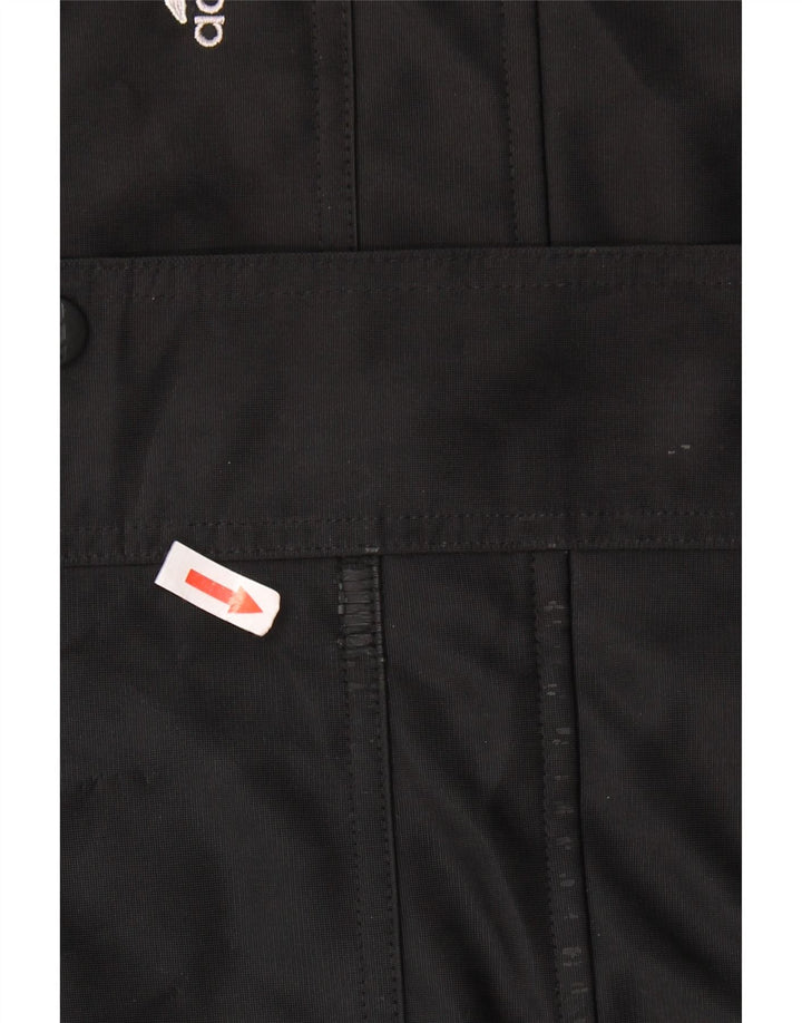 Γυναικεία αθλητική φόρμα ADIDAS Oversized με κουκούλα Top Jacket UK 14 Large Black