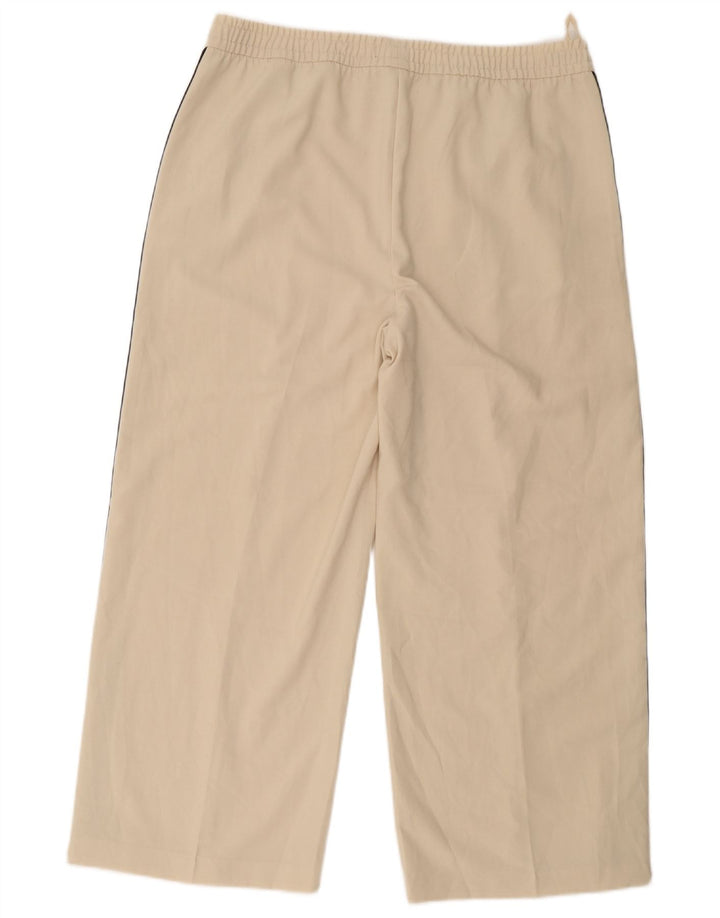 Marks & Spencer Γυναικεία φόρμα παντελόνια Crop UK 18 XL Off White Polyester
