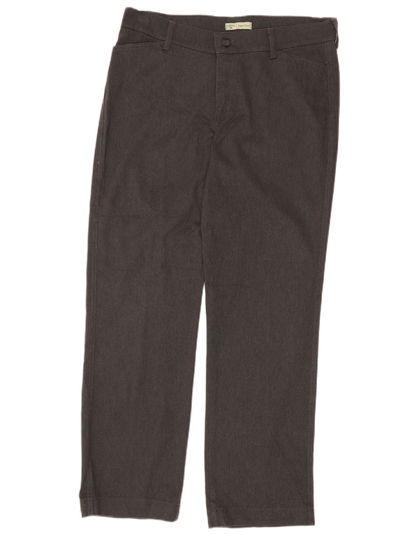 Lee Womens Easy Care Straight Casual Παντελόνι US 16 XL W36 L34 Γκρι βαμβακερό