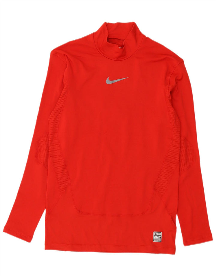 Ανδρικό τοπ Nike Dri Fit Μακρυμάνικο μεγάλο κόκκινο πολυεστέρα