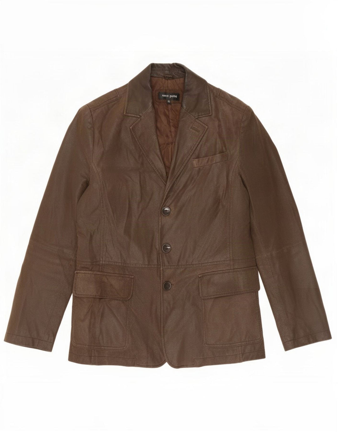 Vintage Ανδρικό Δερμάτινο Μπουφάν Blazer IT 50 Μεγάλο Καφέ