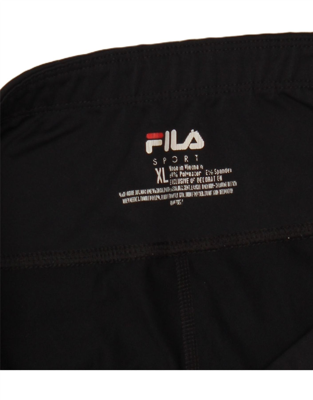 Fila Γυναικεία Κάπρι Κολάν UK 18 XL Μαύρο Colourblock Πολυεστέρας
