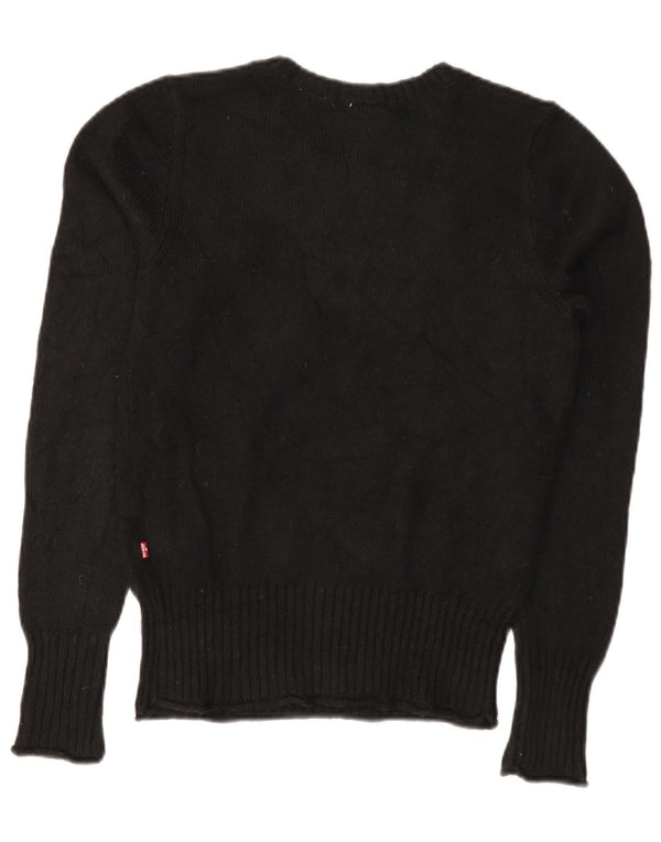 Γυναικείο Levi's Boat Neck Jumper πουλόβερ UK 10 Small Black Polyamide