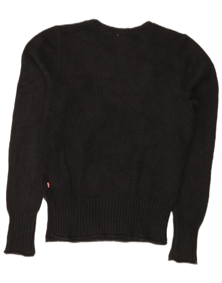 Γυναικείο Levi's Boat Neck Jumper πουλόβερ UK 10 Small Black Polyamide