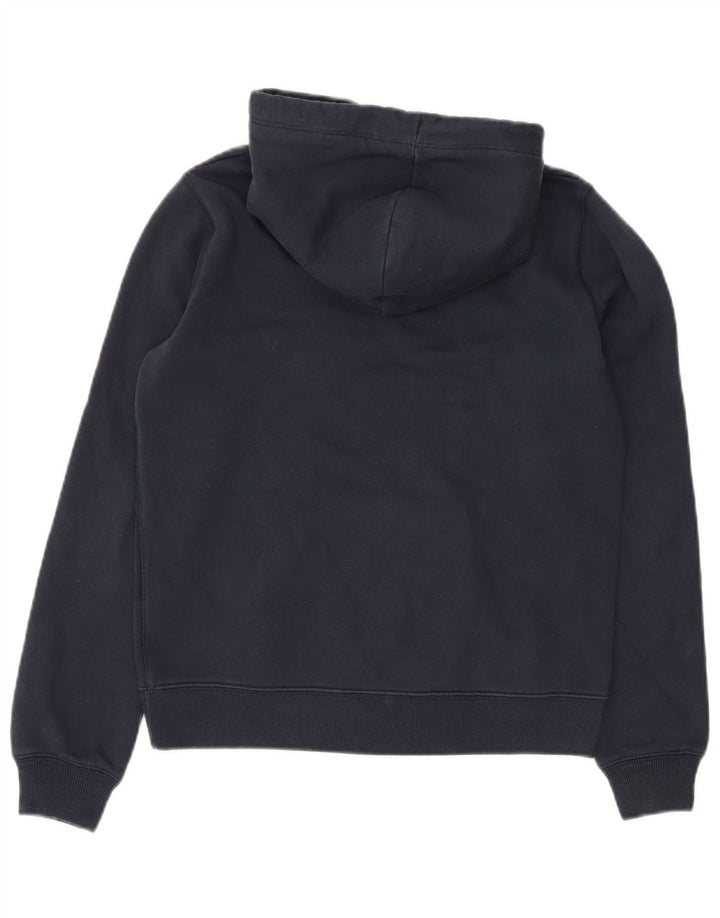 JACK WILLS Γυναικείο γραφικό υπερμεγέθη κουκούλα UK 10 Small Navy Blue