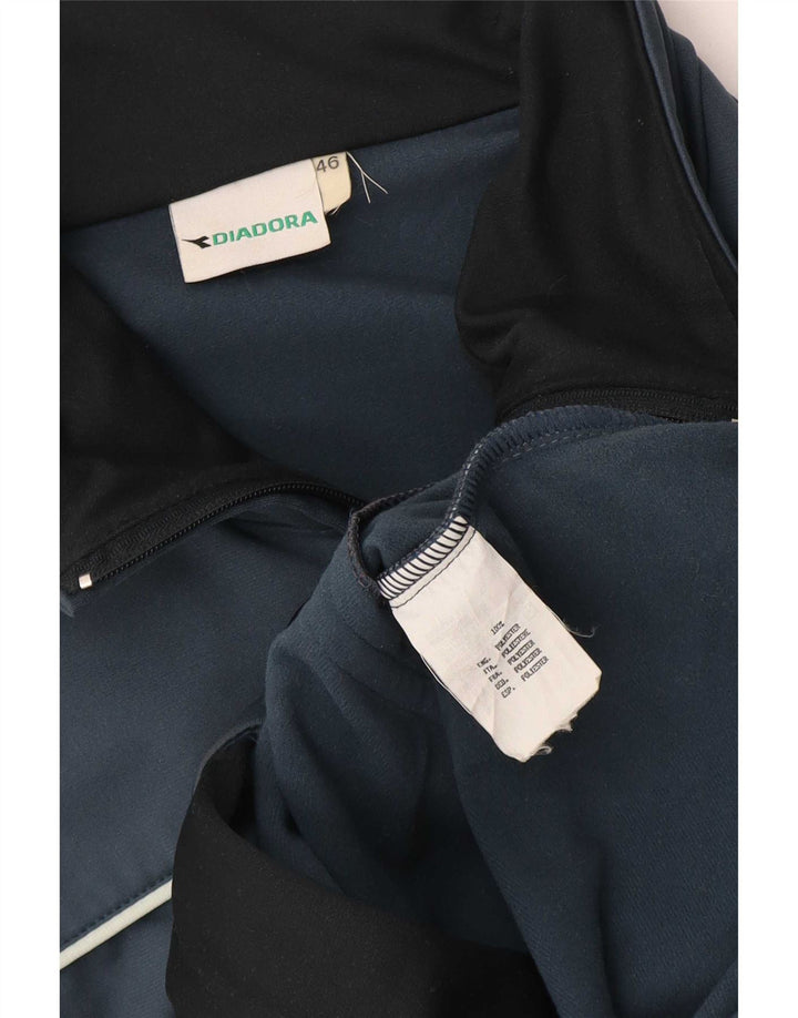 Ανδρική φόρμα Diadora Top Jacket IT 46 Small Blue Colorblock Polyester