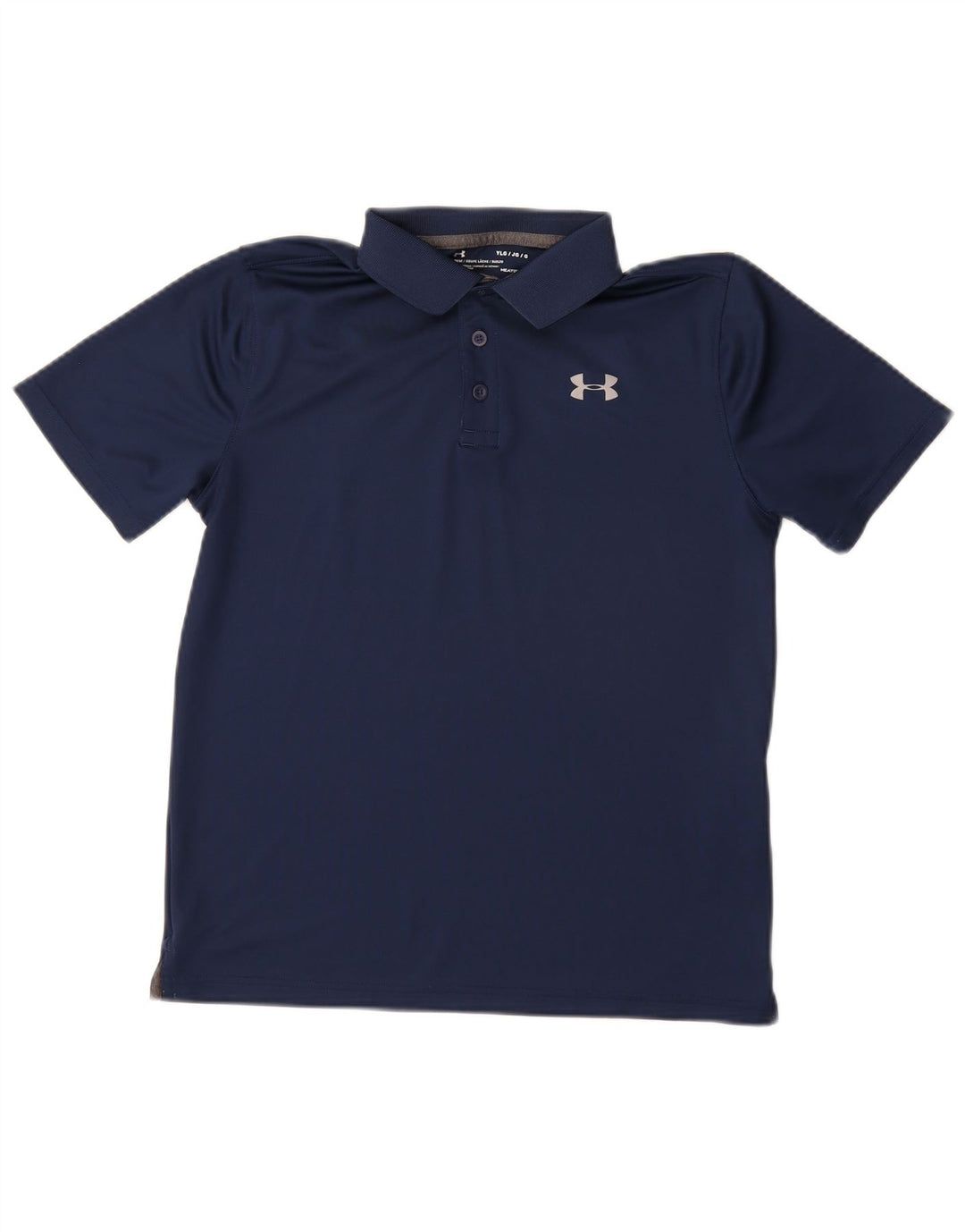 UNDER Armour Boys Heat Gear Polo πουκάμισο 11-12 ετών Μεγάλο Navy Blue