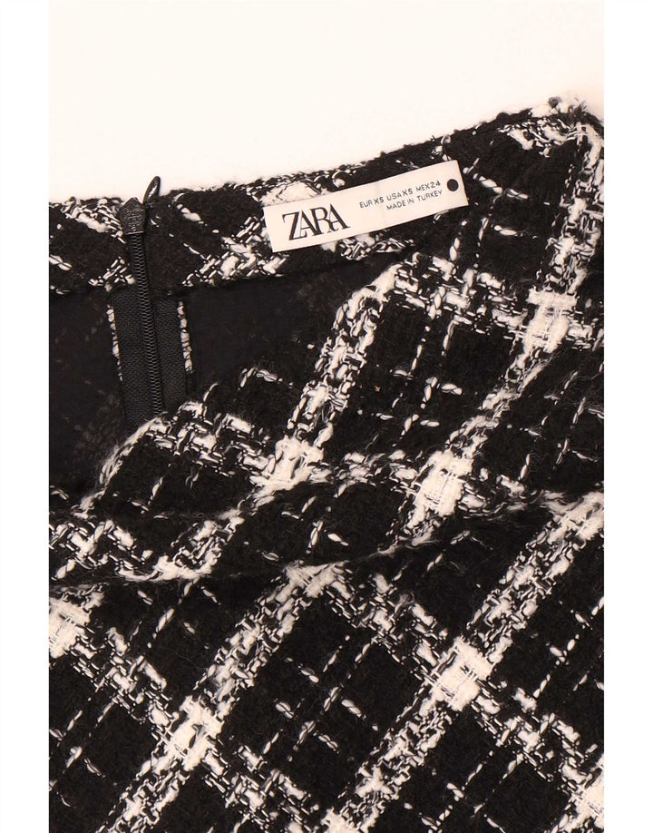 Zara Γυναικεία Μίνι Φούστα XS W24 Black Check