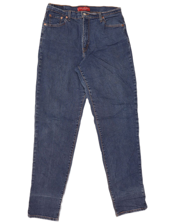 Levi's Womens 512 High Waist Slim Tapered Jeans Size 14 Large W32 L33 Blue