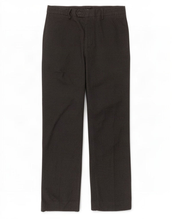 Zara Ανδρικό ίσιο παντελόνι EU 44 Large W34 L30 Grey Pinstripe