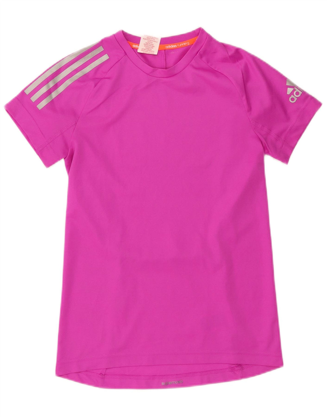Adidas Girls Climacool T-Shirt Top 13-14 Years Pink Polyester