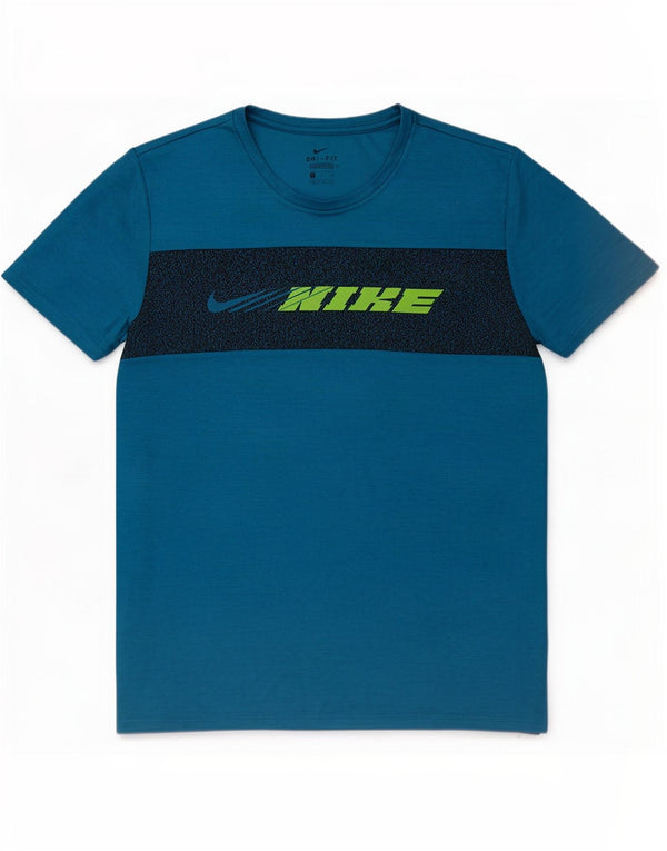 Μπλουζάκι Nike Mens Dri Fit Standard με γραφικά T-shirt XL Blue Colourblock