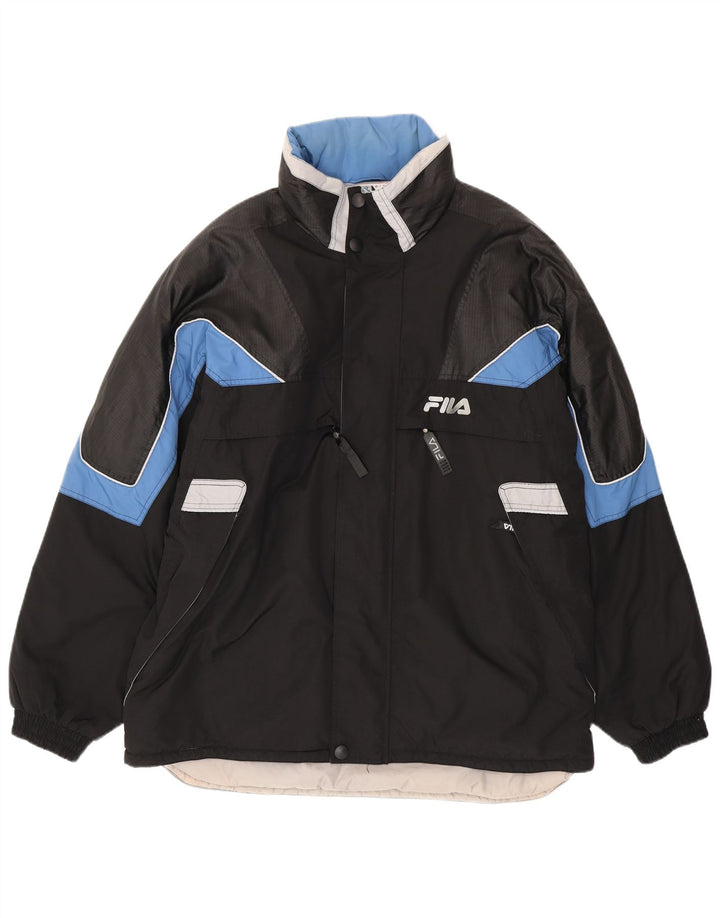 Fila Ανδρικό μπουφάν σκι IT 56 3XL Black Colourblock Polyamide