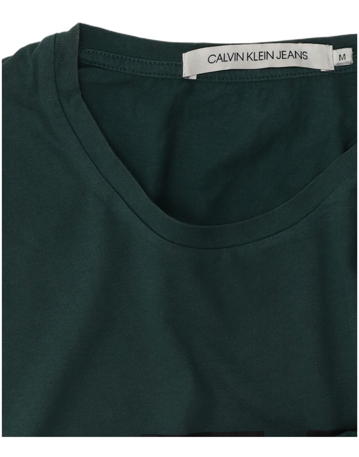 Ανδρικό γραφικό T-shirt CALVIN KLEIN JEANS Τοπ Μεσαίο πράσινο