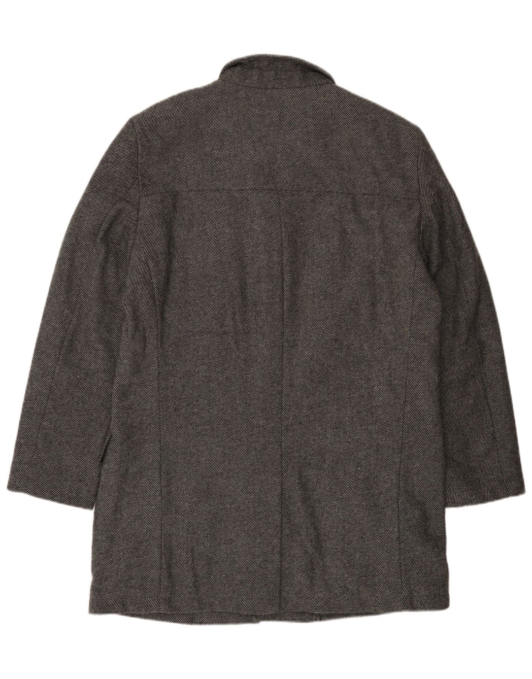 Bruno Banani Ανδρικό Πανωφόρι UK 44 2XL Γκρι μαλλί με ρίγες