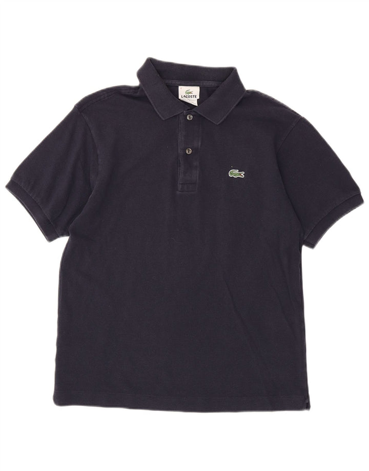 Ανδρικό πουκάμισο πόλο Lacoste, νούμερο 4, Βαμβακερό, μεσαίο ναυτικό μπλε