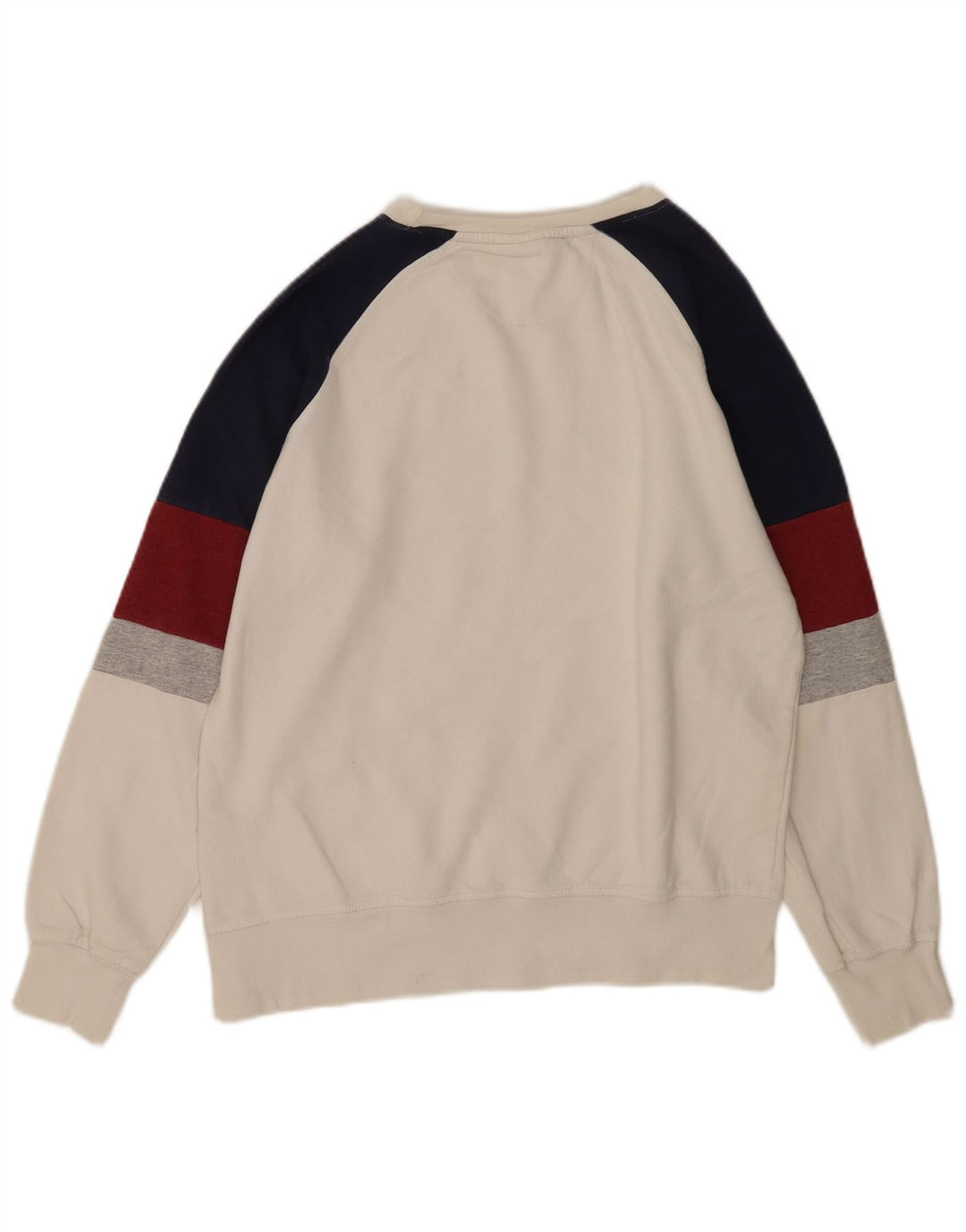 Ανδρικό γραφικό φούτερ Ellesse Jumper Small White Colourblock Βαμβακερό