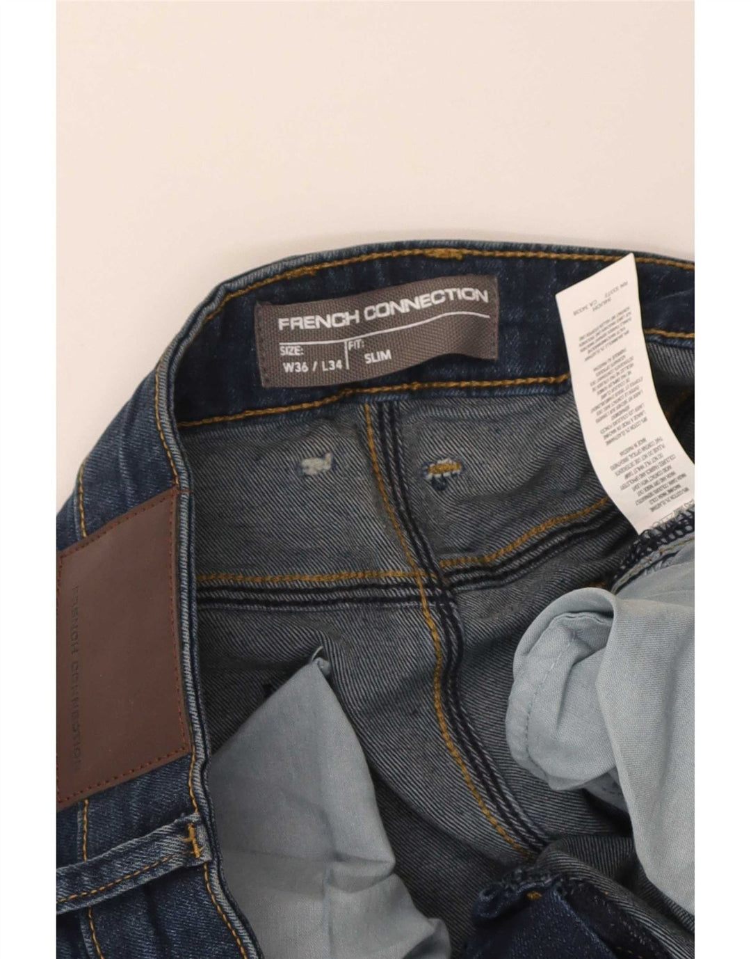 French Connection Ανδρικό Slim Jeans W36 L34 Μπλε Βαμβακερό