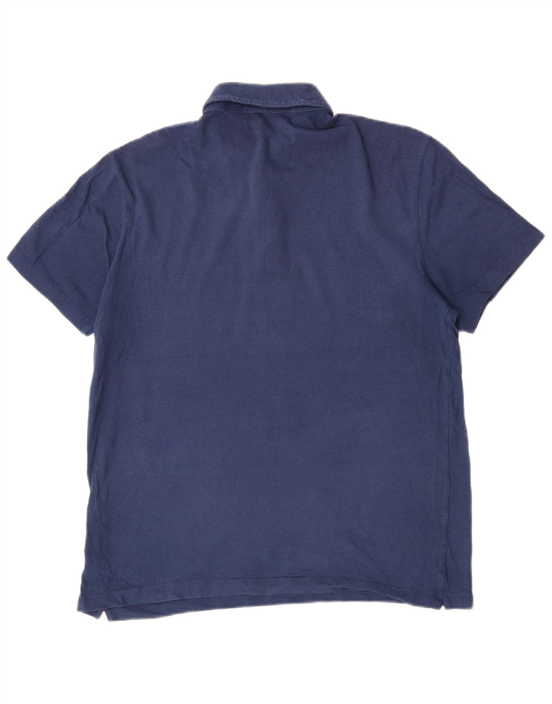 Ανδρικό πουκάμισο πόλο Massimo Dutti, μεγάλο μπλε βαμβακερό