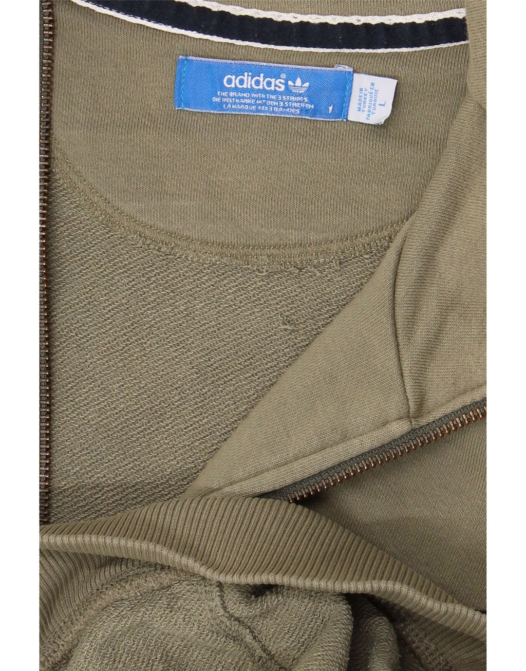 Γυναικεία αθλητική φόρμα ADIDAS Top Jacket UK 16 Large Khaki