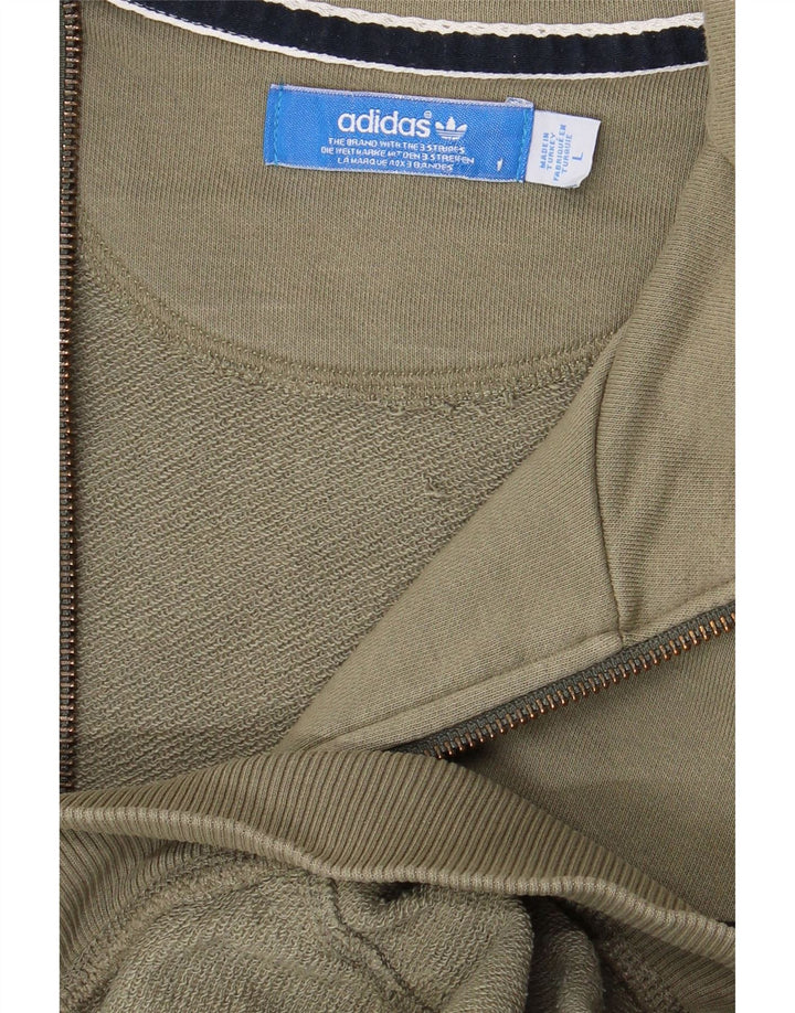 Γυναικεία αθλητική φόρμα ADIDAS Top Jacket UK 16 Large Khaki