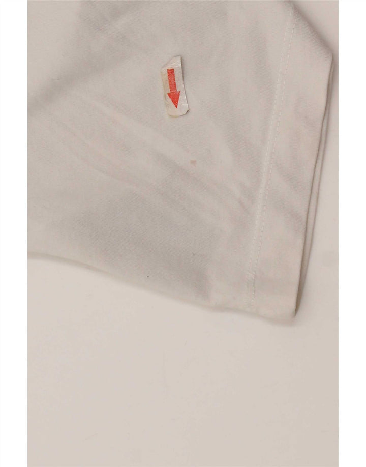 Μπλουζάκι Nike, ανδρικό Dri Fit, γραφικό μπλουζάκι, μεσαίο λευκό βαμβακερό