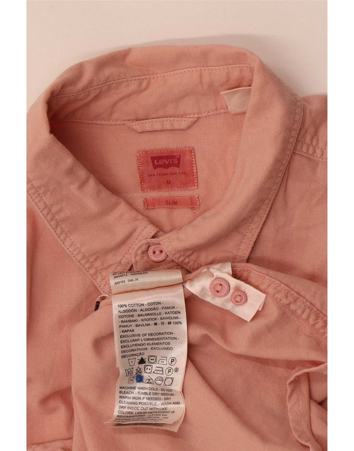 Ανδρικό πουκάμισο Levi's Slim Fit Μεσαίο ροζ βαμβακερό
