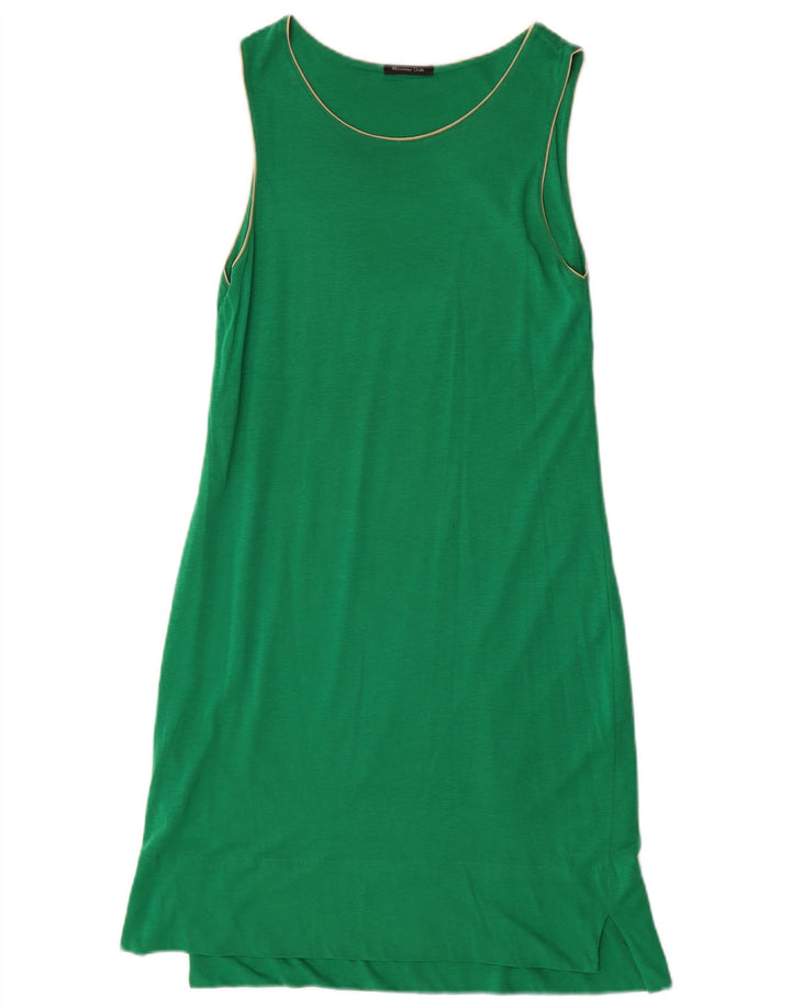 Massimo Dutti Γυναικείο Αμάνικο Φόρεμα Shift UK 8 Small Green