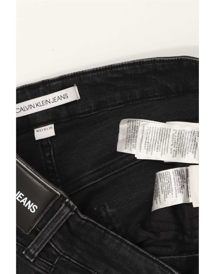 Calvin Klein Ανδρικό Slim Jeans W32 L30 Μαύρο βαμβακερό