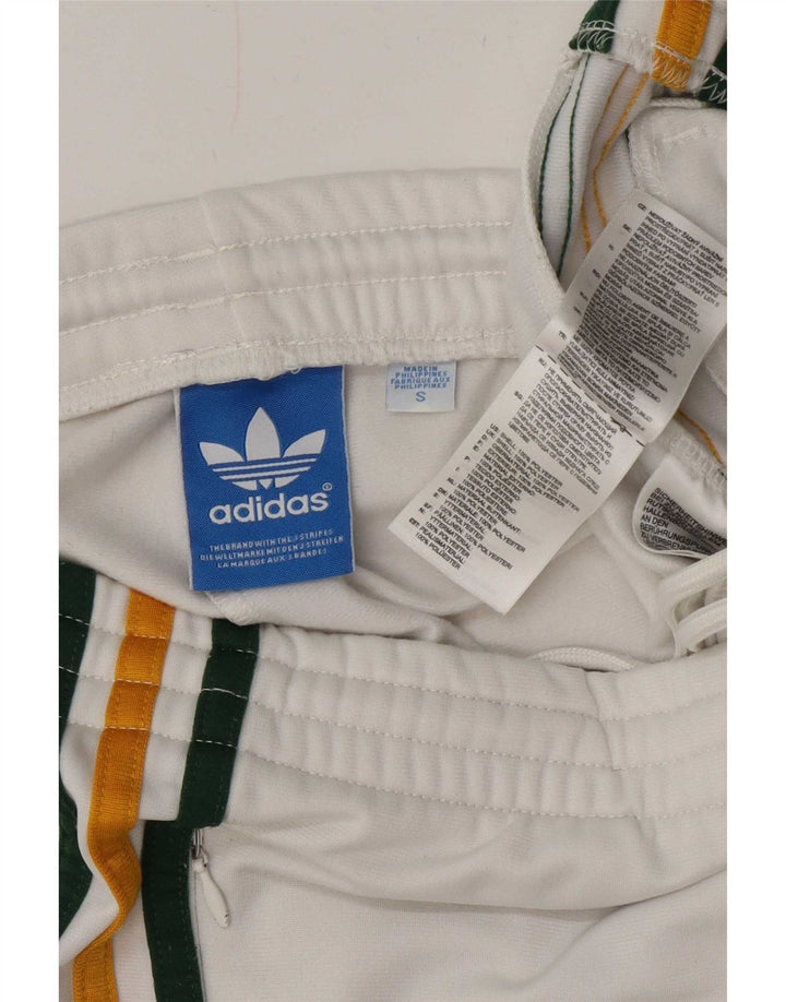 Γυναικεία αθλητική φόρμα Adidas Παντελόνι UK 10 Small White Polyester