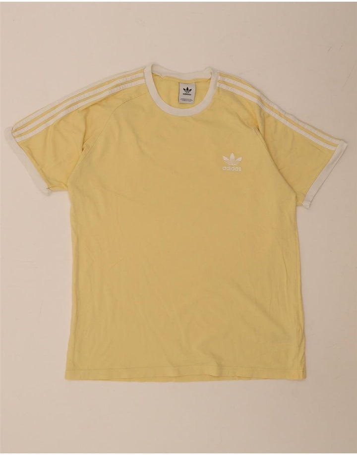 Ανδρικό T-Shirt Adidas Top μεγάλο κίτρινο βαμβακερό