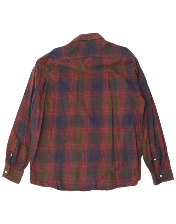 Carrera Mens Regular Fit Shirt 3XL Red Check Cotton