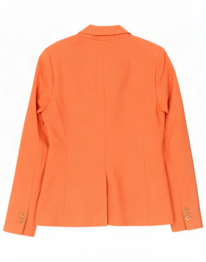 Massimo Dutti Γυναικείο σακάκι 1 κουμπιού EU 38 Small Orange Cotton