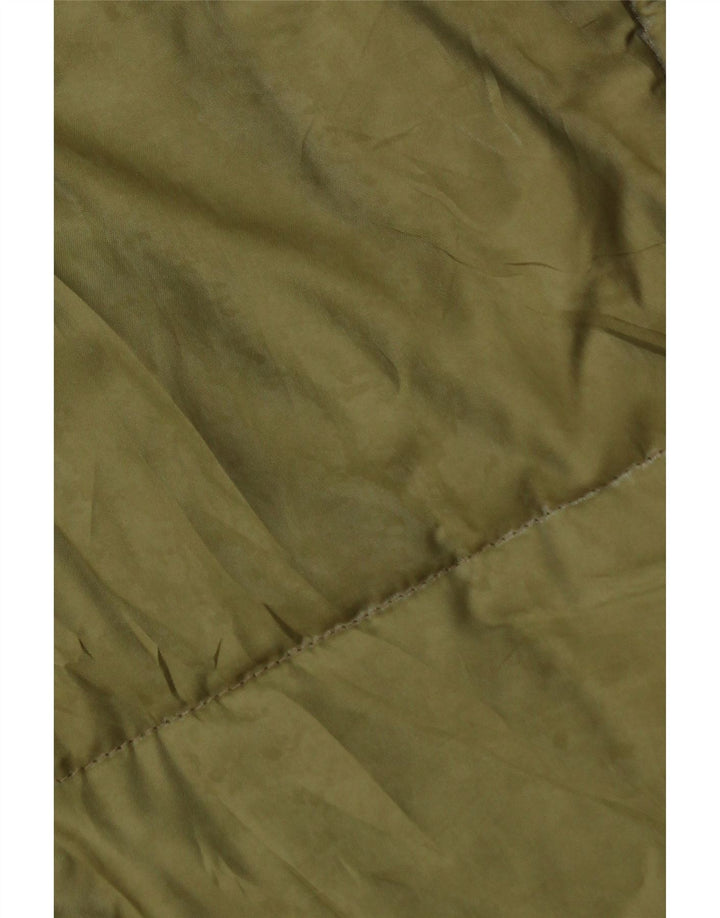 Carrera ανδρική επένδυση Gilet UK 40 Large Khaki Colorblock Πολυεστέρας