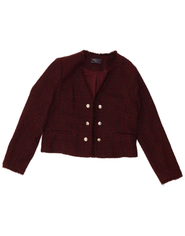Marks & Spencer Γυναικείο μπουφάν Bolero UK 10 Small Burgundy
