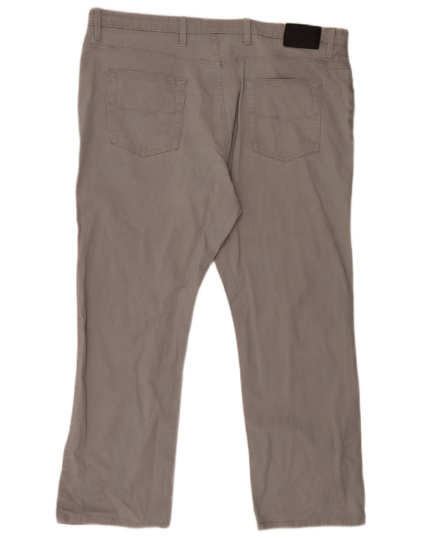 Marks & Spencer Mens Blue Harbour Straight Casual Παντελόνι W42 L29 Γκρι