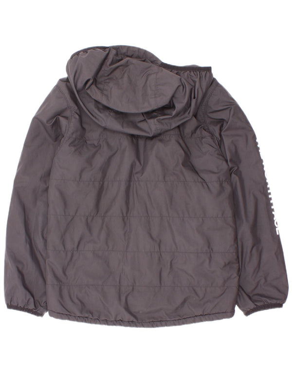 The North Face Boys Graphic Hooded Jacket 7-8 Years Small Black