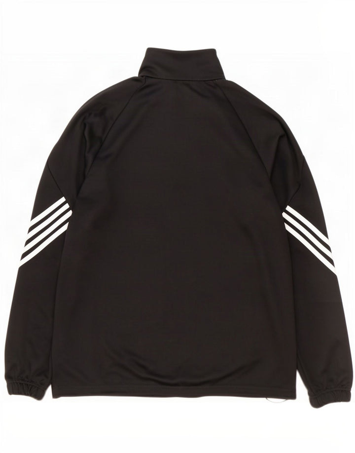 Adidas Ανδρική φόρμα πουλόβερ με φερμουάρ Climalite Top Large Μαύρο Πολυεστέρας