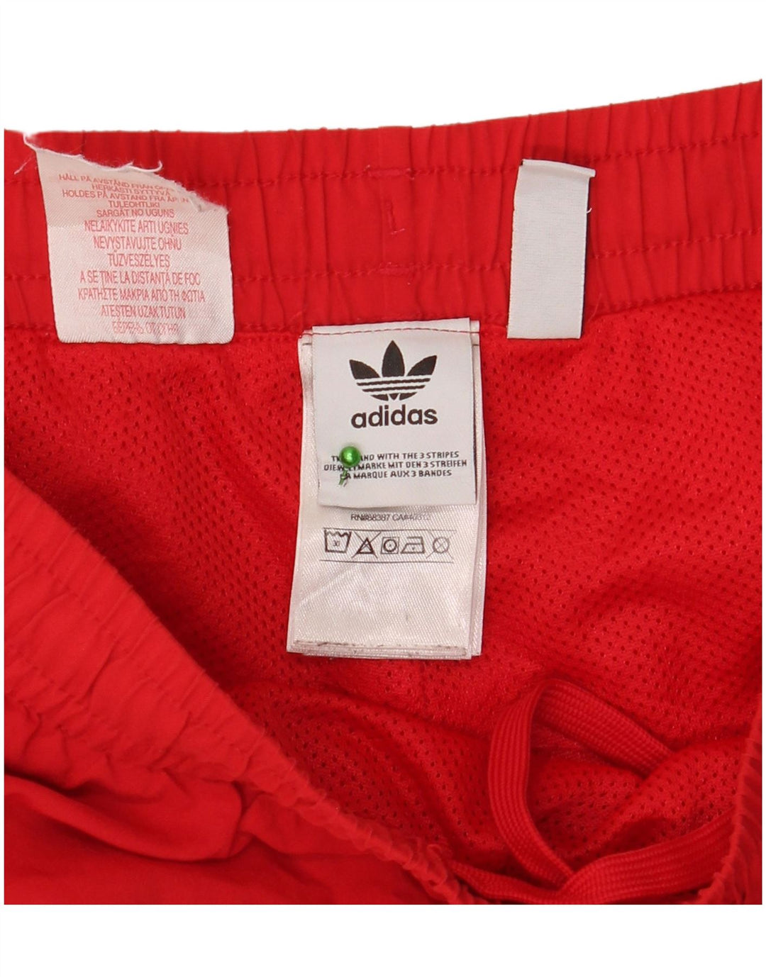 Adidas Boys Sport Short 13-14 Years Red Polyester