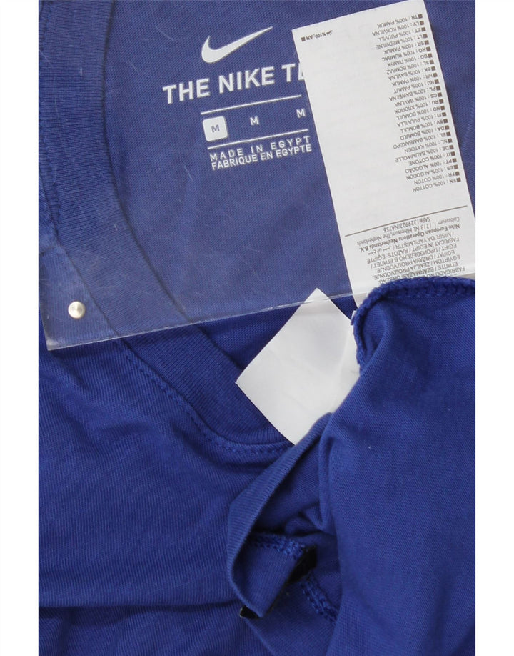 NIKE Mens Graphic T-Shirt Top Medium Blue Cotton Vintage Nike and Second-Hand Nike from Messina Hembry 