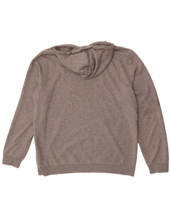 Puma Mens Hoodie Jumper Medium Grey Cotton
