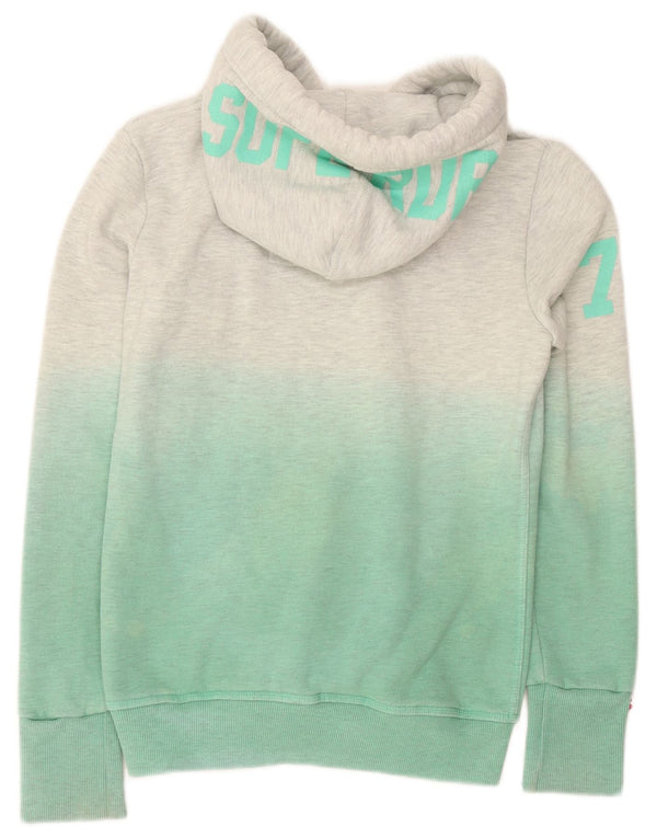 Superdry Γυναικεία γραφικά κουκούλα UK 10 Small Green Colourblock